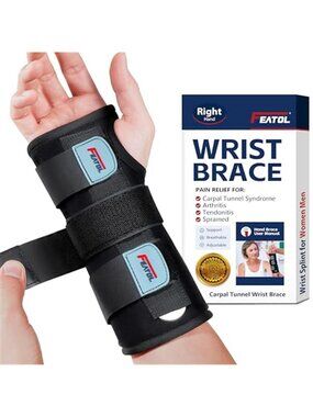 New Wrist Brace Hand Brace, Carpal Tunnel Wrist Splint Night Support for